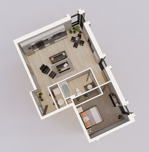 Unit G floor plan